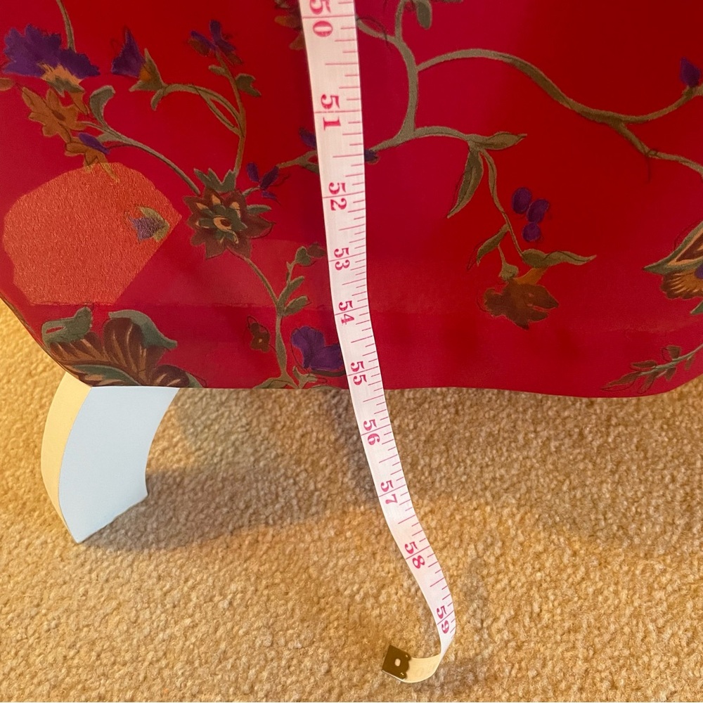 David Warren Vintage 80’s Asian Inspired Red Dress Women’s Size 12 - Picture 10 of 16